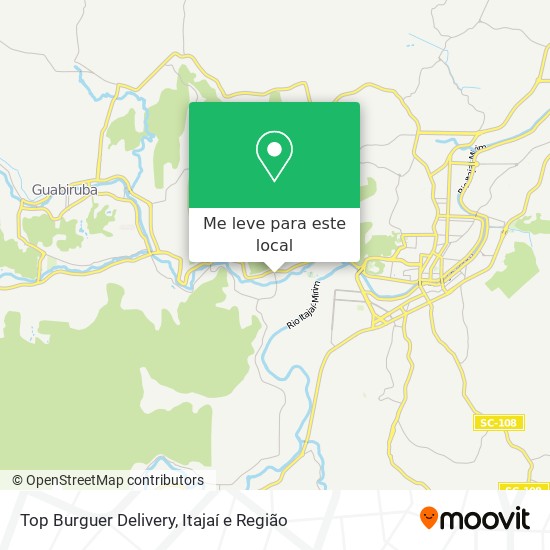 Top Burguer Delivery mapa