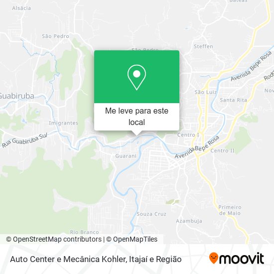 Auto Center e Mecânica Kohler mapa