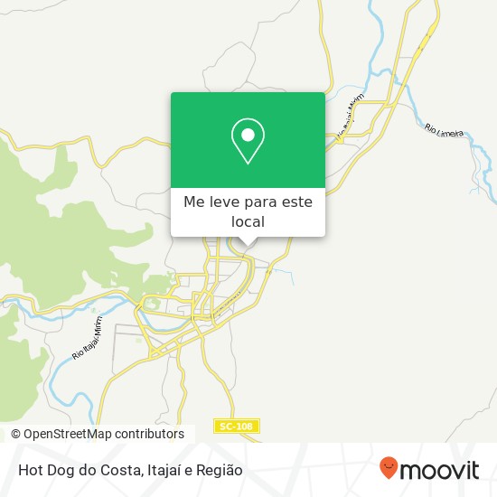 Hot Dog do Costa mapa