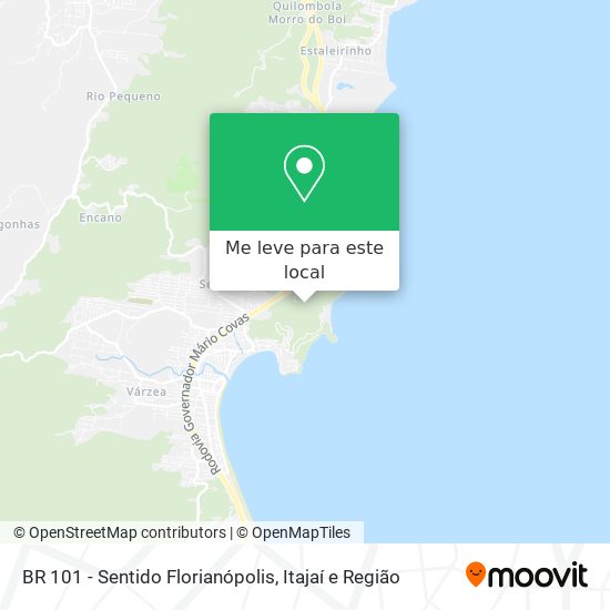 BR 101 - Sentido Florianópolis mapa