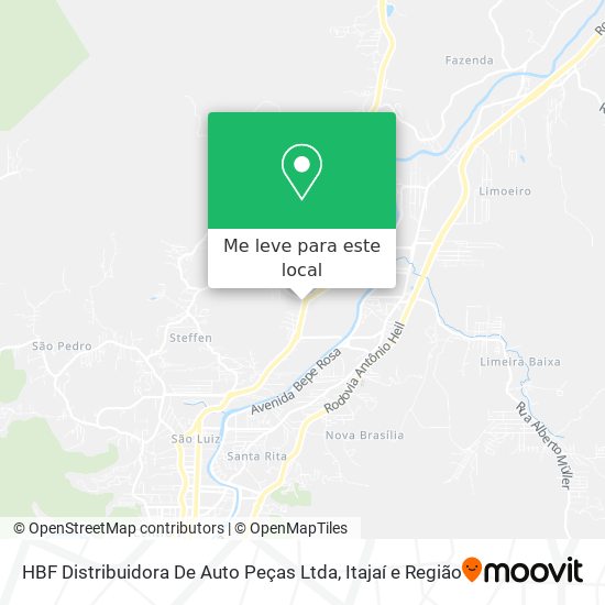 HBF Distribuidora De Auto Peças Ltda mapa