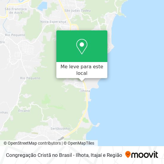 Congregação Cristã no Brasil - Ilhota mapa
