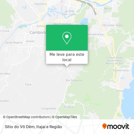 Sítio do Vô Dêm mapa