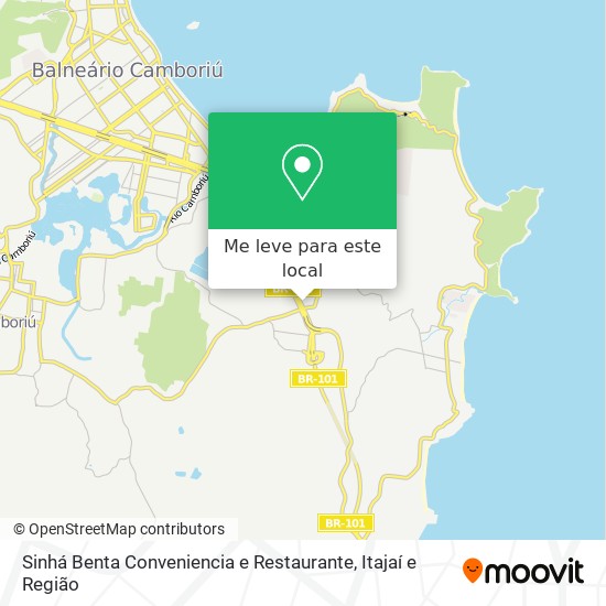 Sinhá Benta Conveniencia e Restaurante mapa