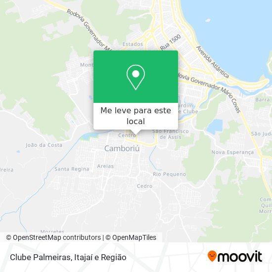 Clube Palmeiras mapa