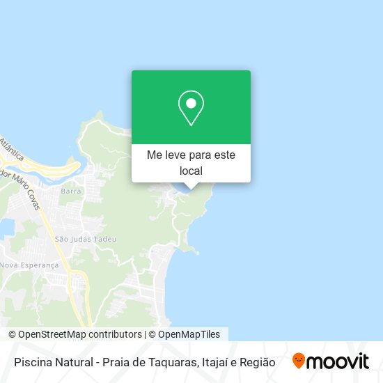 Piscina Natural - Praia de Taquaras mapa