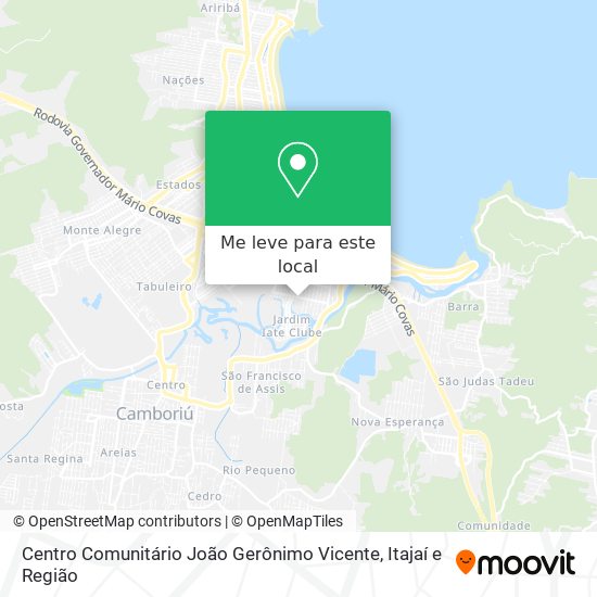 Centro Comunitário João Gerônimo Vicente mapa