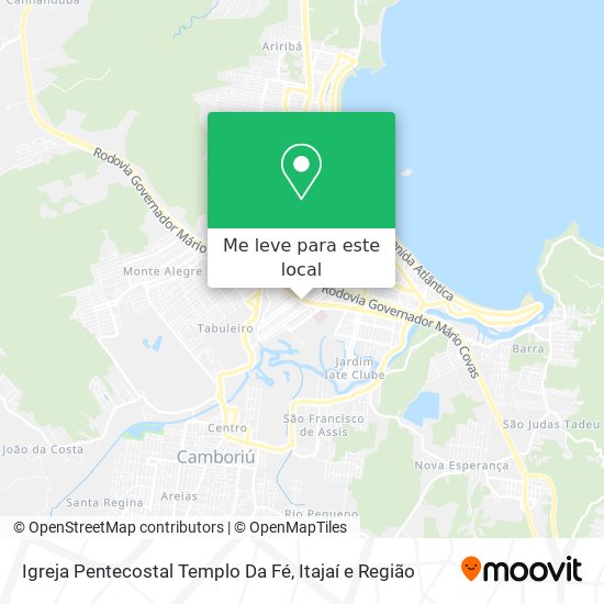 Igreja Pentecostal Templo Da Fé mapa