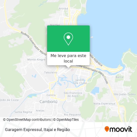 Garagem Expressul mapa