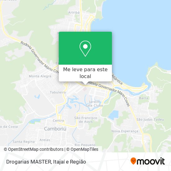 Drogarias MASTER mapa