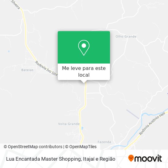 Lua Encantada Master Shopping mapa