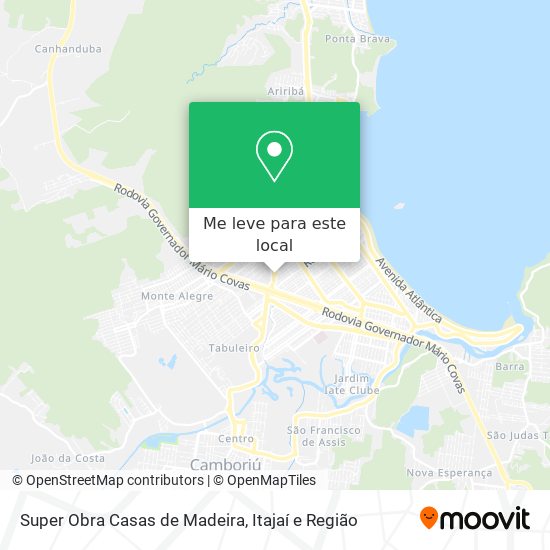 Super Obra Casas de Madeira mapa