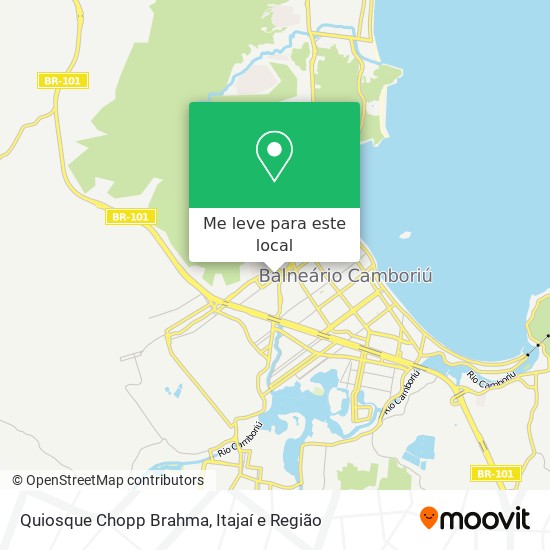 Quiosque Chopp Brahma mapa