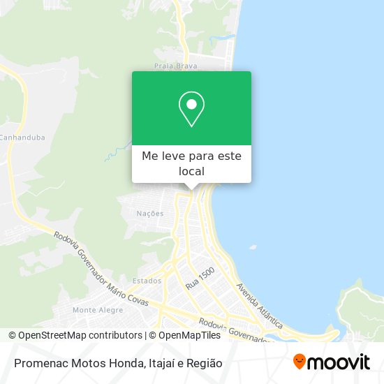 Promenac Motos Honda mapa