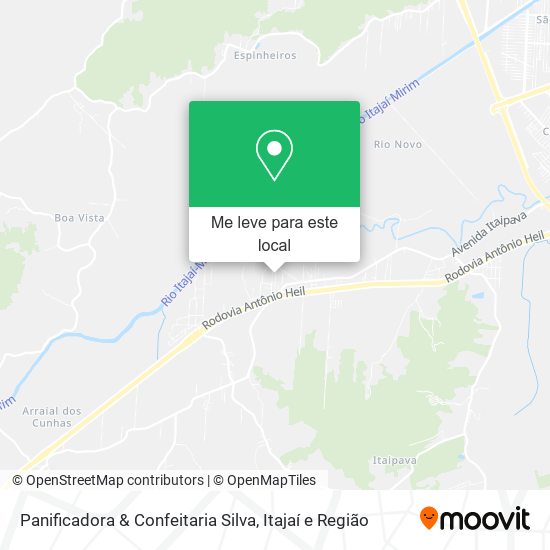 Panificadora & Confeitaria Silva mapa