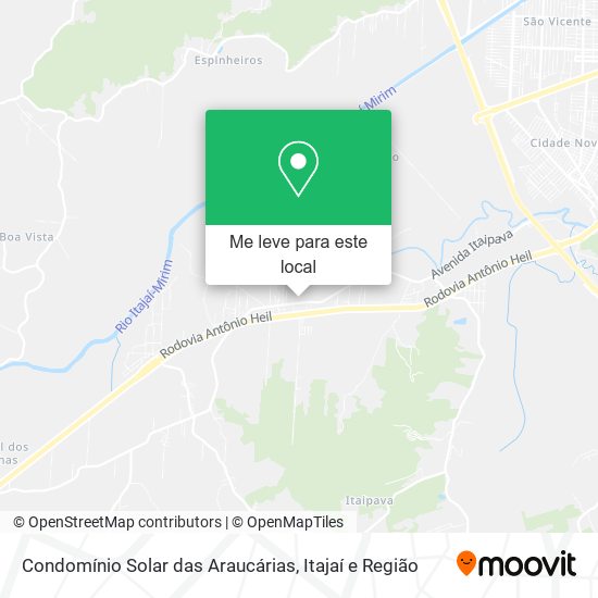 Condomínio Solar das Araucárias mapa