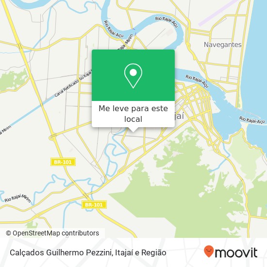 Calçados Guilhermo Pezzini mapa