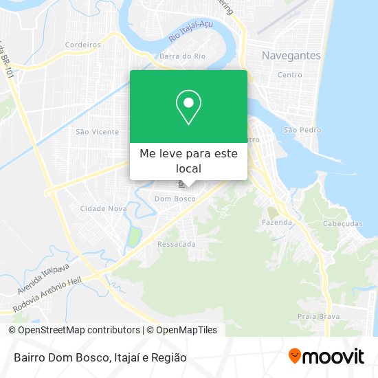 Bairro Dom Bosco mapa