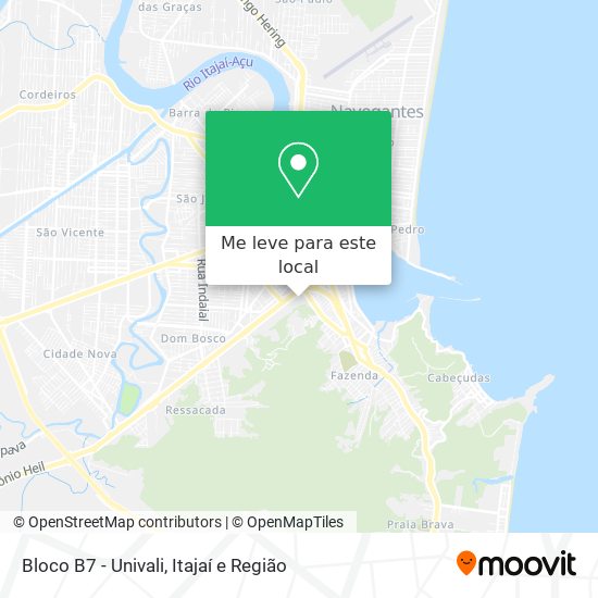 Bloco B7 - Univali mapa