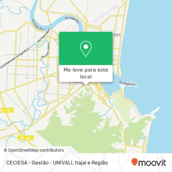 CECIESA - Gestão - UNIVALI mapa