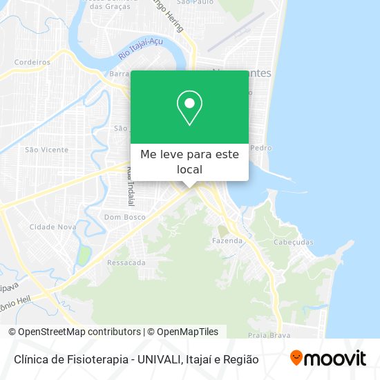 Clínica de Fisioterapia - UNIVALI mapa
