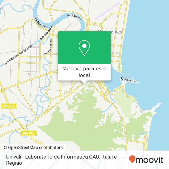 Univali - Laboratório de Informática CAU mapa