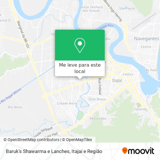 Baruk's Shawarma e Lanches mapa