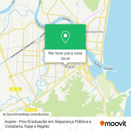 Aupex - Pós-Graduação em Segurança Pública e Cidadania mapa