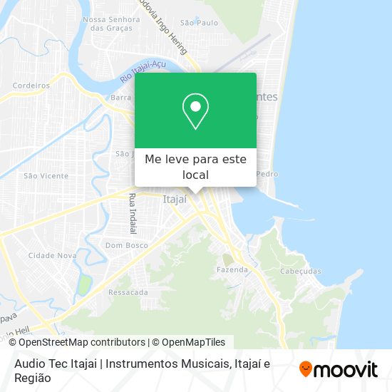 Audio Tec Itajai | Instrumentos Musicais mapa