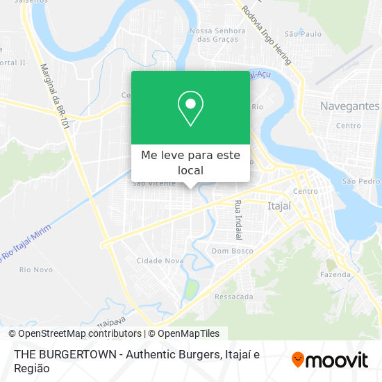 THE BURGERTOWN - Authentic Burgers mapa