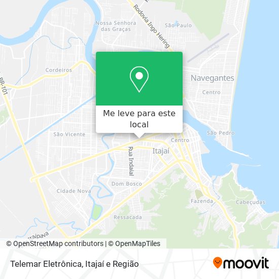 Telemar Eletrônica mapa