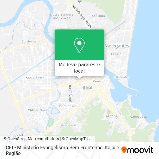 CEI - Ministério Evangelismo Sem Fronteiras mapa