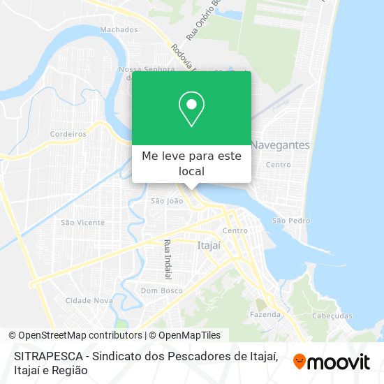 SITRAPESCA - Sindicato dos Pescadores de Itajaí mapa