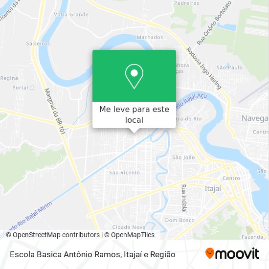 Escola Basica Antônio Ramos mapa