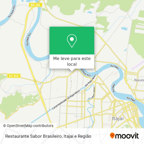 Restaurante Sabor Brasileiro mapa