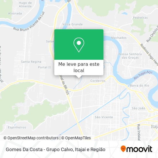 Gomes Da Costa - Grupo Calvo mapa