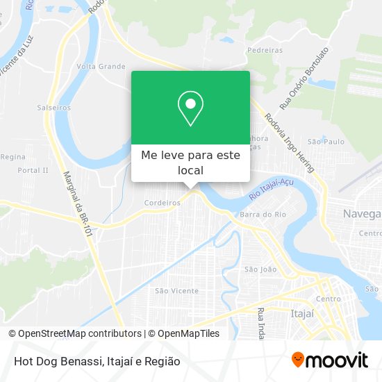 Hot Dog Benassi mapa