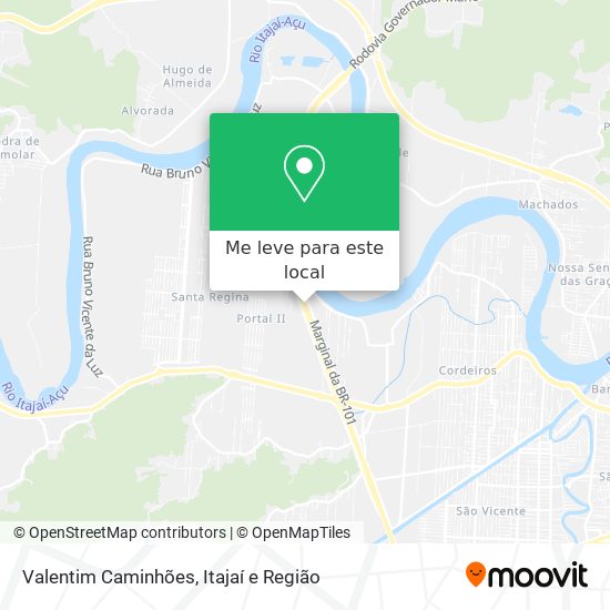 Valentim Caminhões mapa