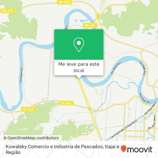 Kowalsky Comercio e Indústria de Pescados mapa