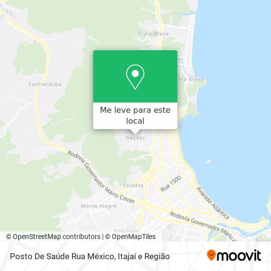 Posto De Saúde Rua México mapa