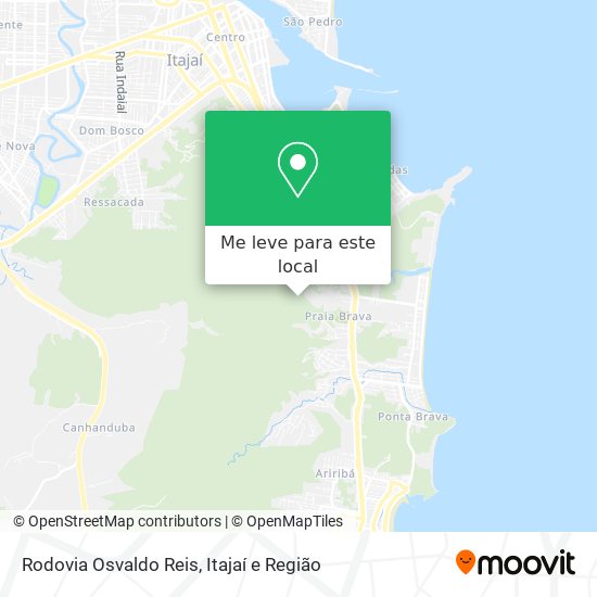 Rodovia Osvaldo Reis mapa