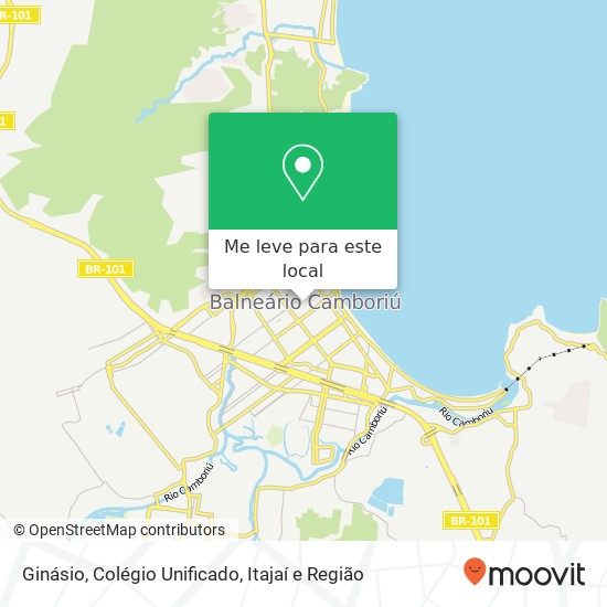 Ginásio, Colégio Unificado mapa