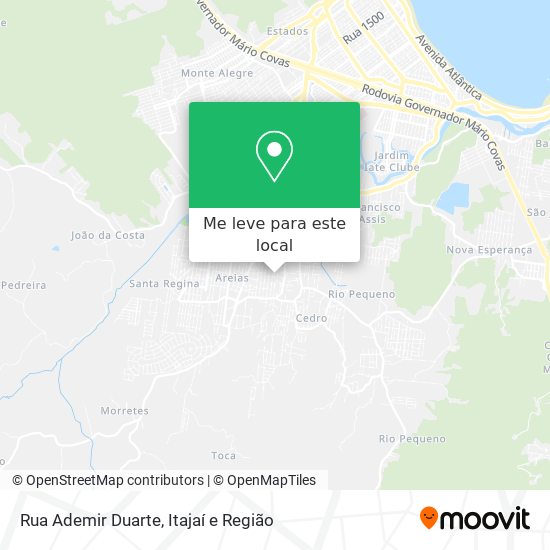 Rua Ademir Duarte mapa