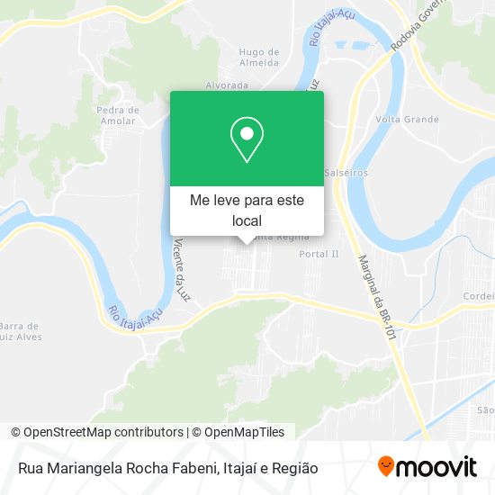 Rua Mariangela Rocha Fabeni mapa