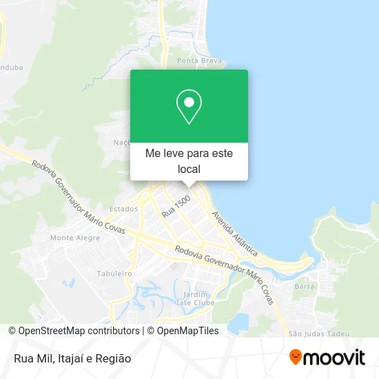 Rua Mil mapa