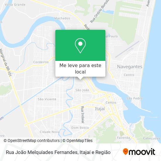 Rua João Melquíades Fernandes mapa