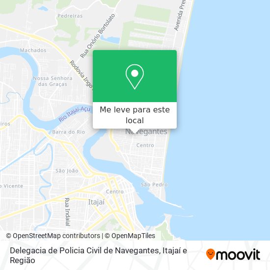 Delegacia de Policia Civil de Navegantes mapa