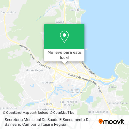 Secretaria Municipal De Saude E Saneamento De Balneário Camboriú mapa