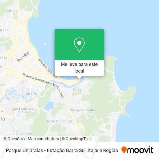 Parque Unipraias - Estação Barra Sul mapa