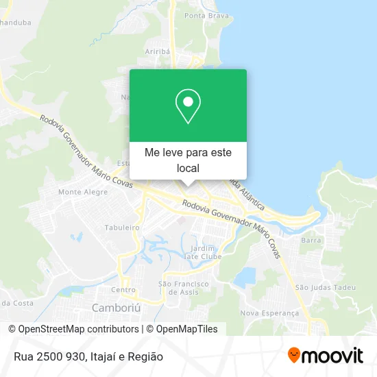 Rua 2500 930 mapa